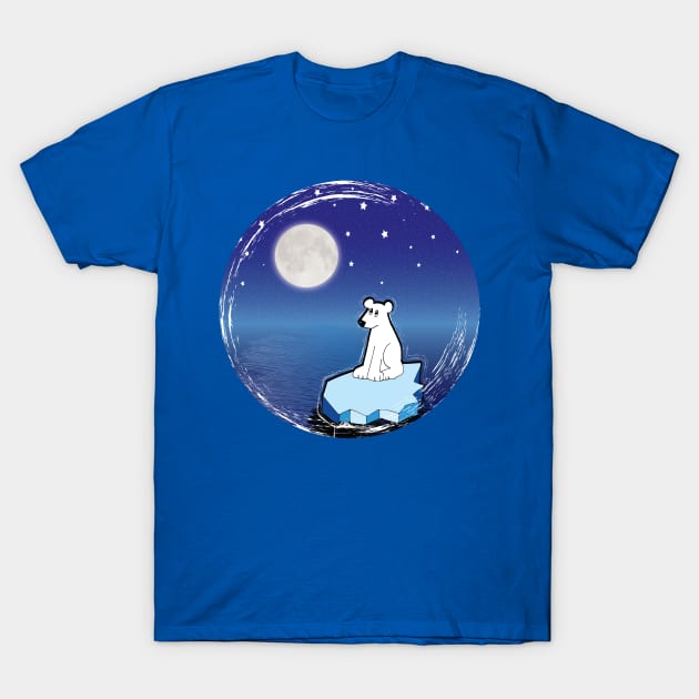 Polar Bear Moon T-Shirt by BeebusMarble